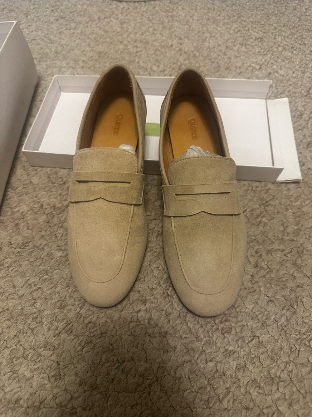 Quince Italian suede penny loafer - Picture 3 of 8